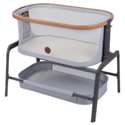 Maxi-Cosi Iora Bedside Bassinet, 4 Height Positions to Choose from , Essential Grey